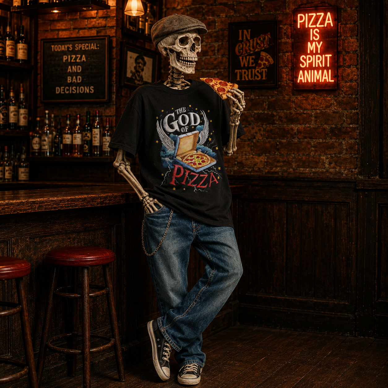 God Of Pizza Tee