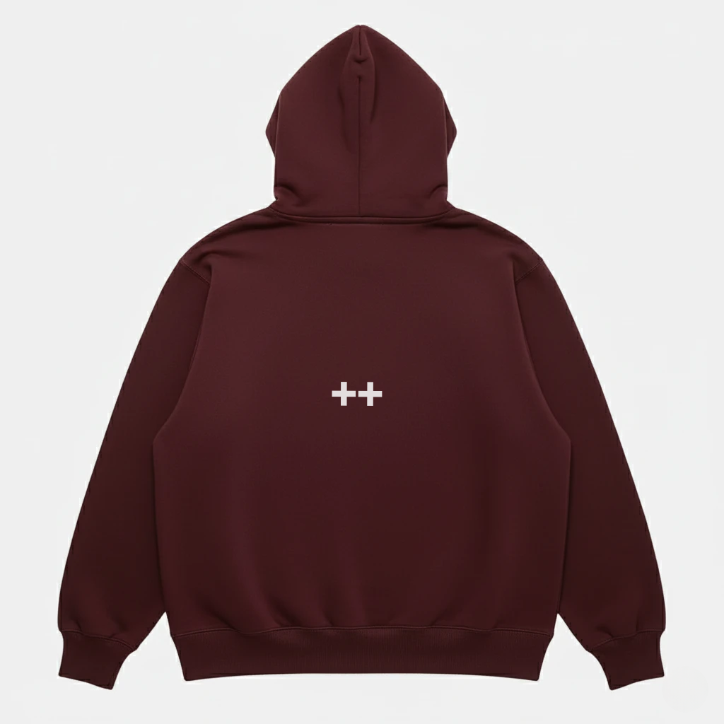 Jesus Is King Hoodie Maroon