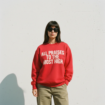 All Praises Sweatshirt Red