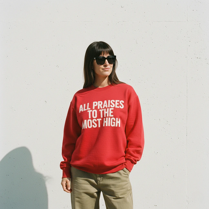 All Praises Sweatshirt Red