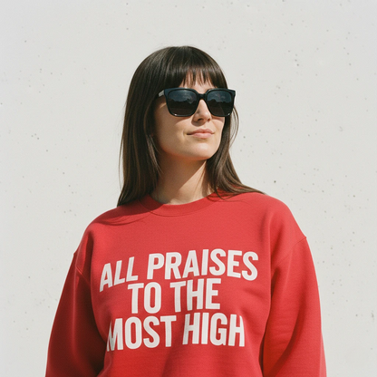 All Praises Sweatshirt Red