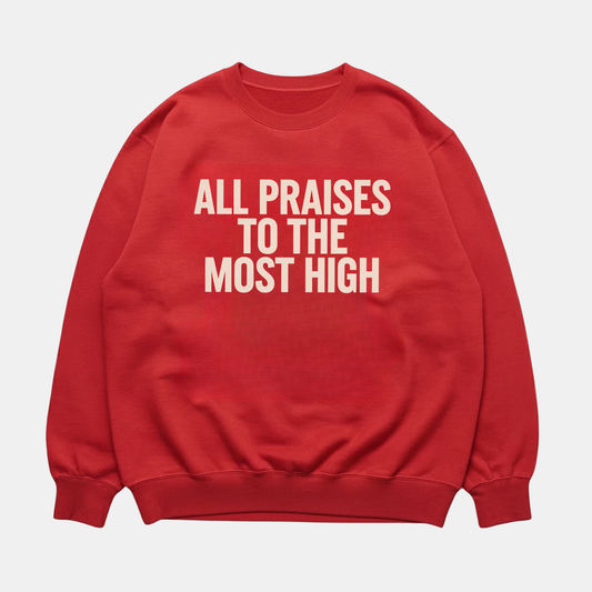 All Praises Sweatshirt Red