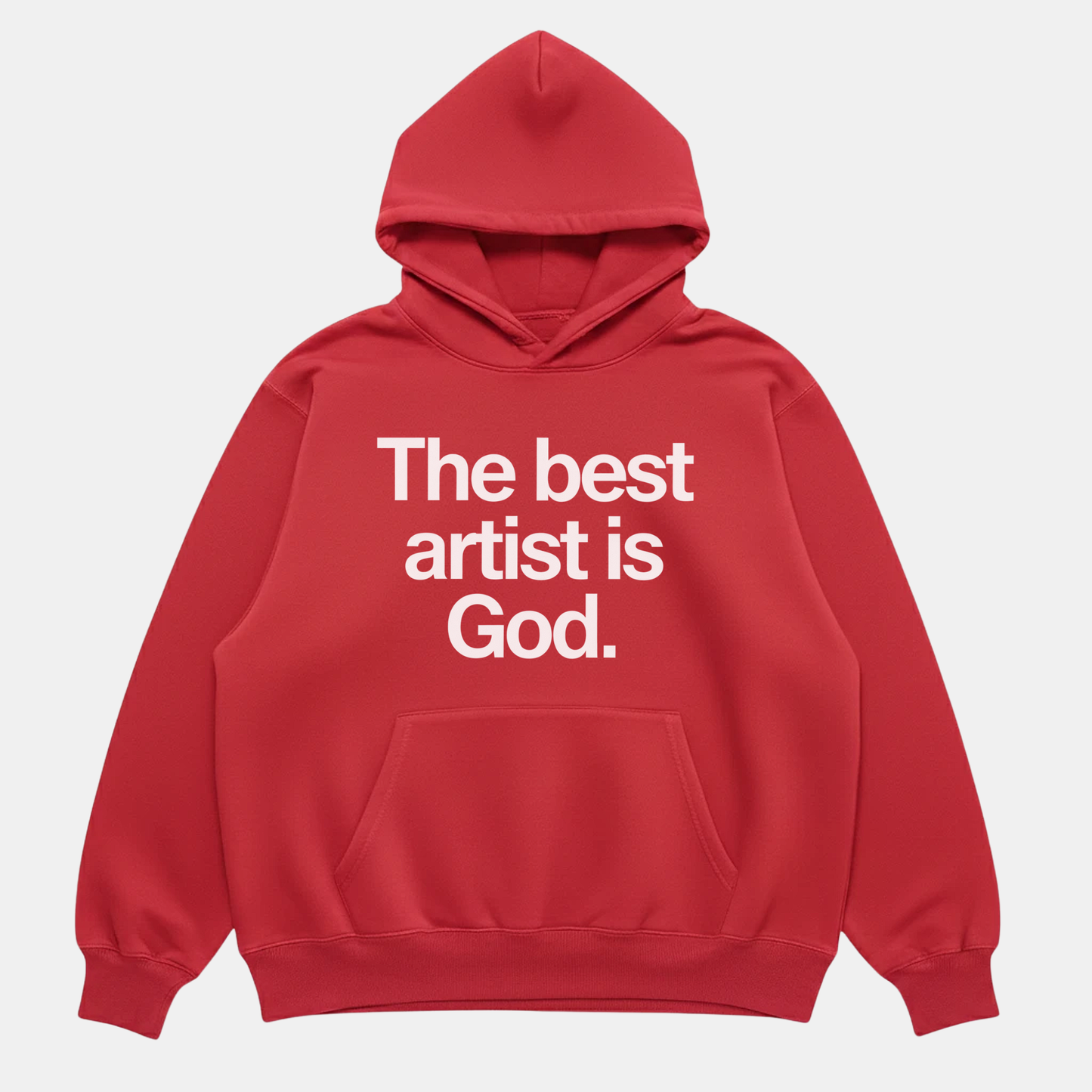Best Artist Is God Hoodie Red