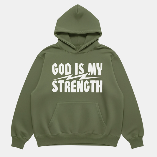 God Is My Strength Hoodie Army