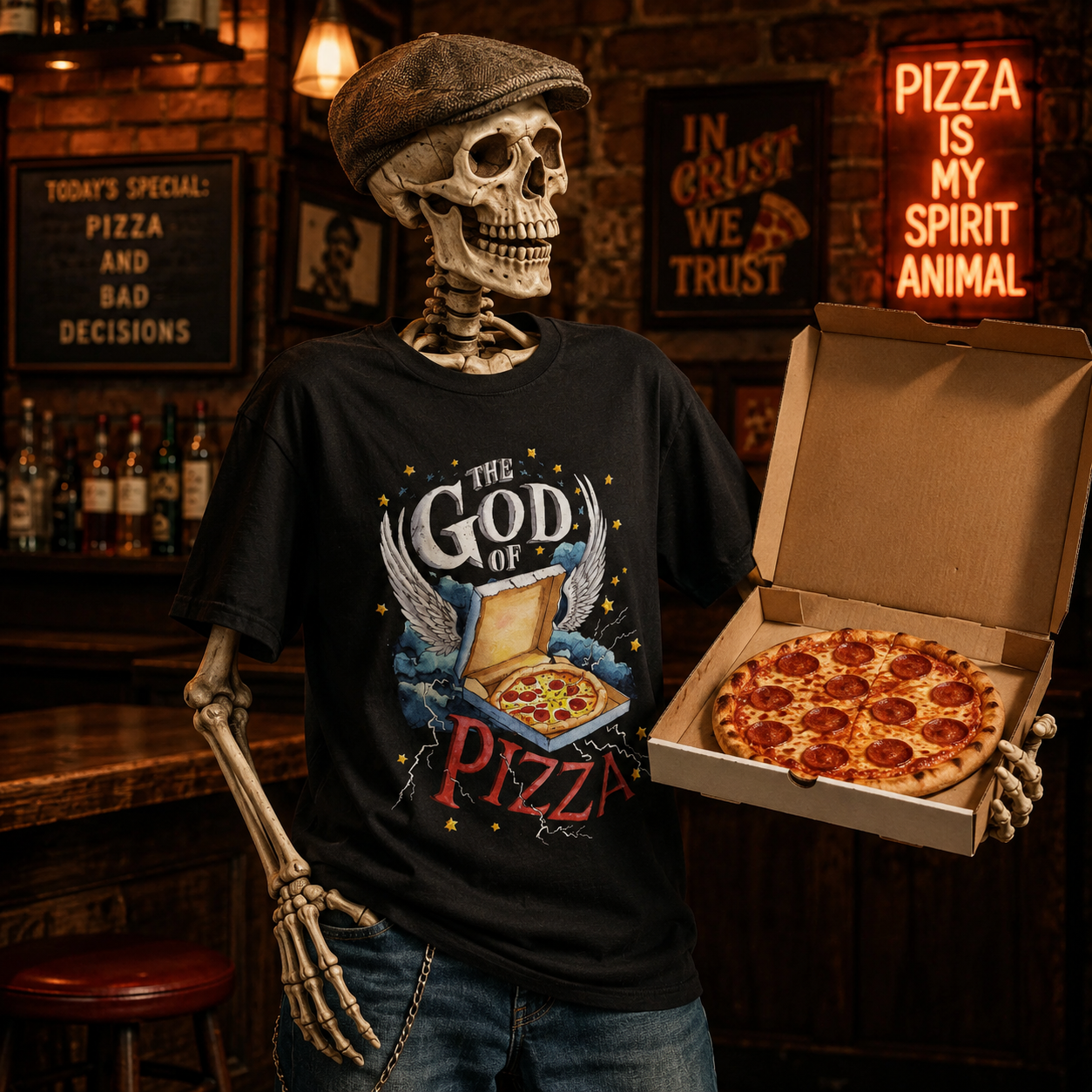 God Of Pizza Tee