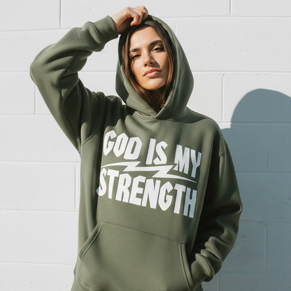 God Is My Strength Hoodie Army
