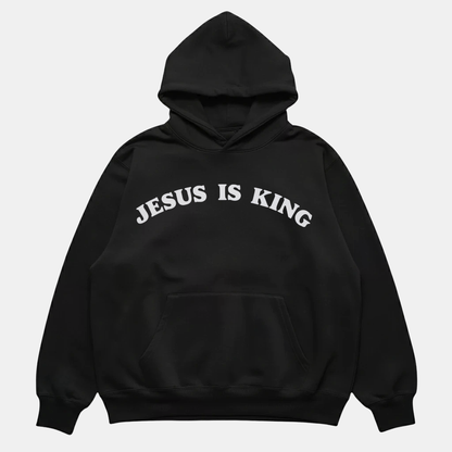 Jesus Is King Hoodie Black