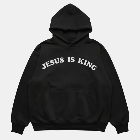 Jesus Is King Hoodie Black
