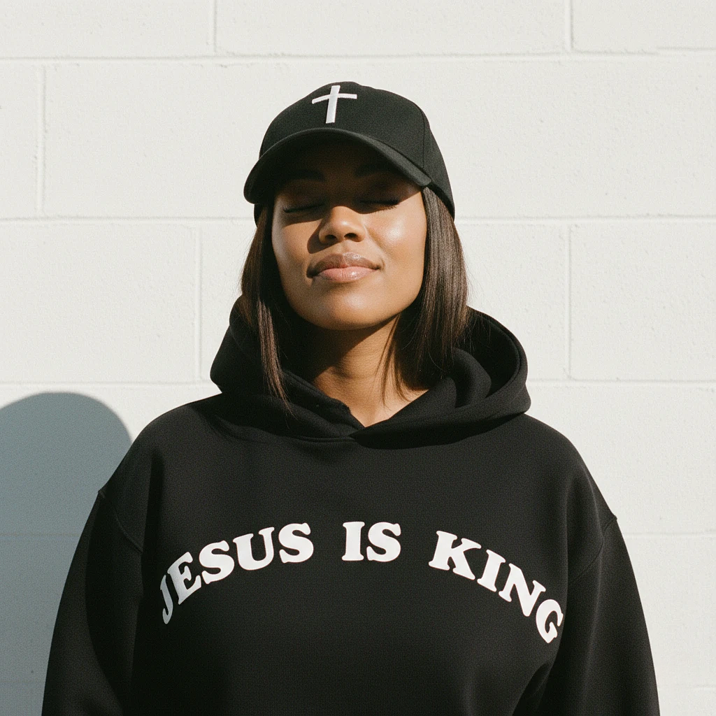Jesus Is King Hoodie Black
