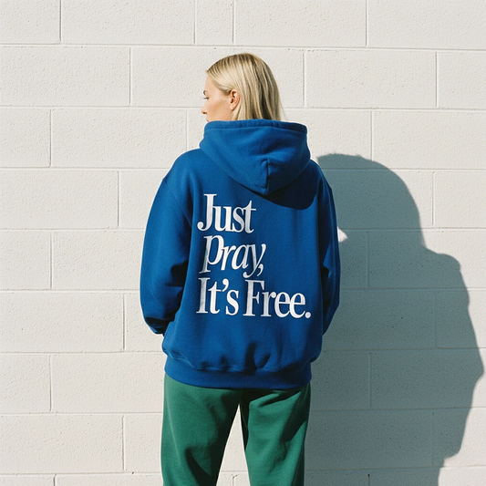 Just Pray Hoodie Royal