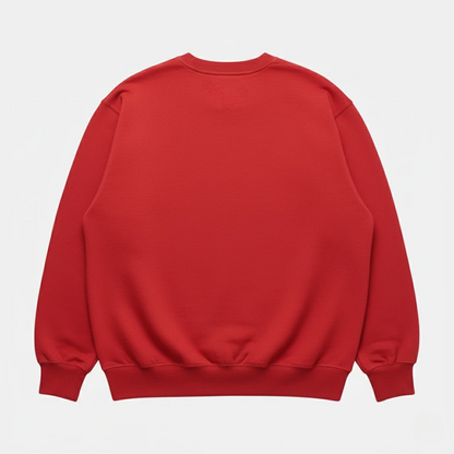 God Is Working Sweatshirt Red