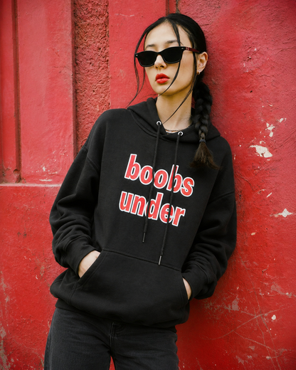 boobs under hoodie