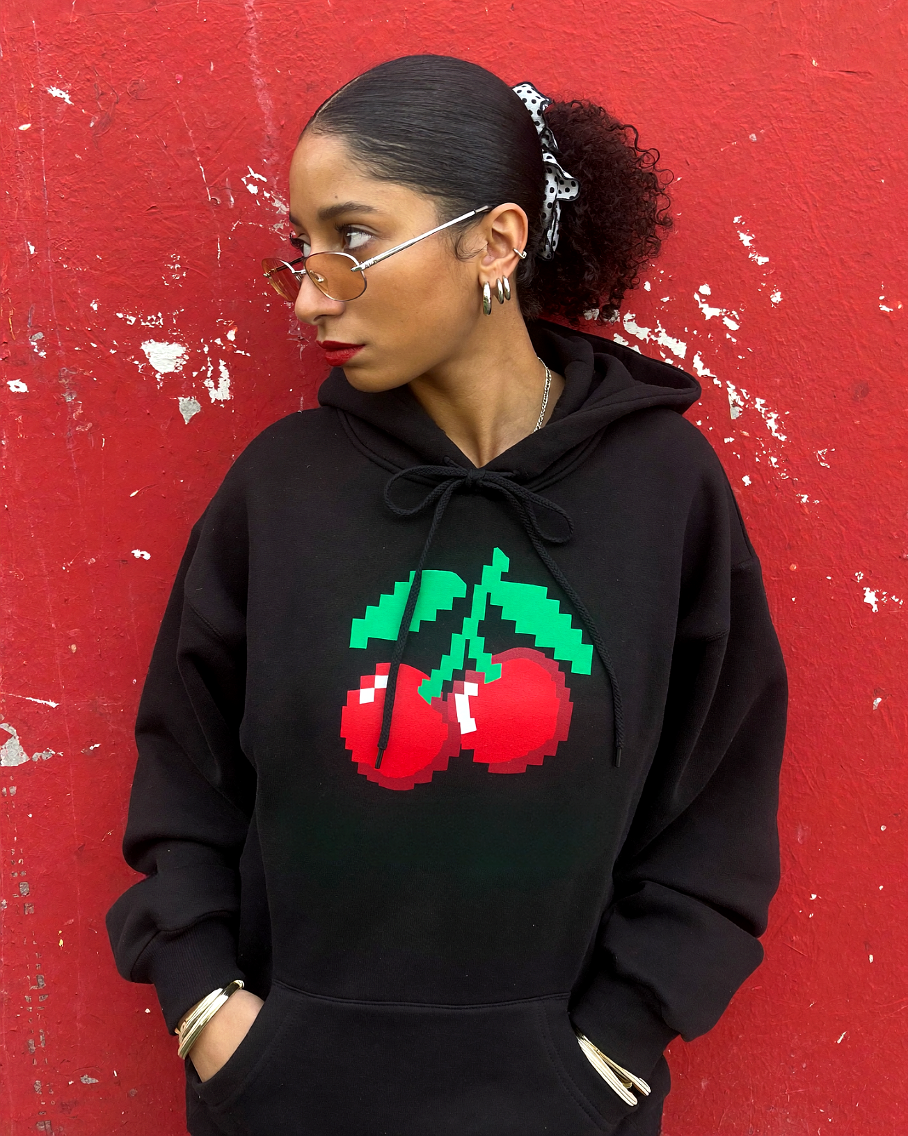 cherry hoodie