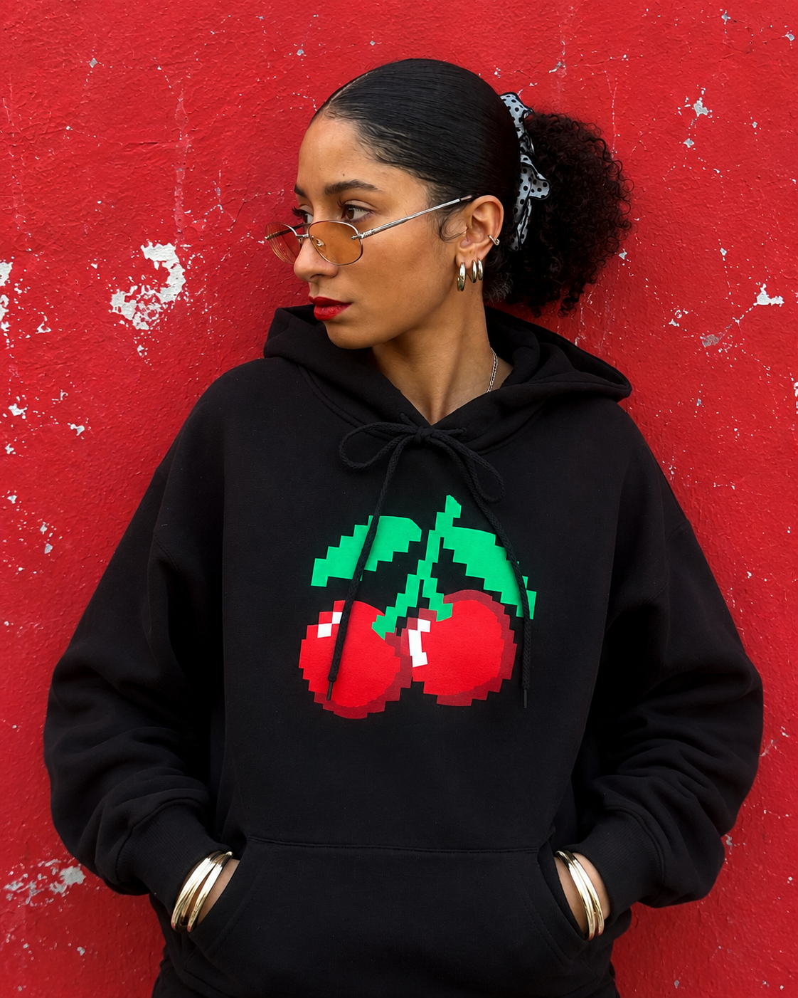 cherry hoodie