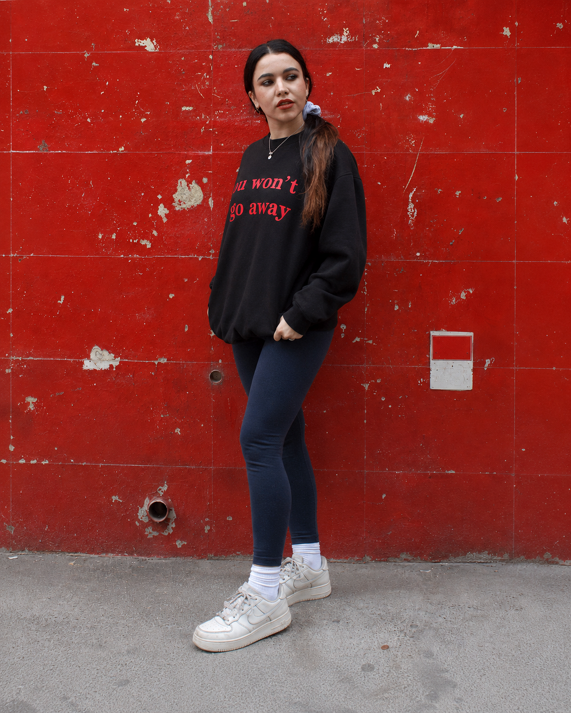 go away sweatshirt